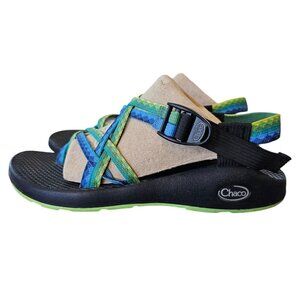CHACO ZX2 Yampa Fresh Hiking Sandals Womens 9 Straps Adjustable Green Blue